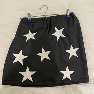 Princess Polly Black Star Skirt